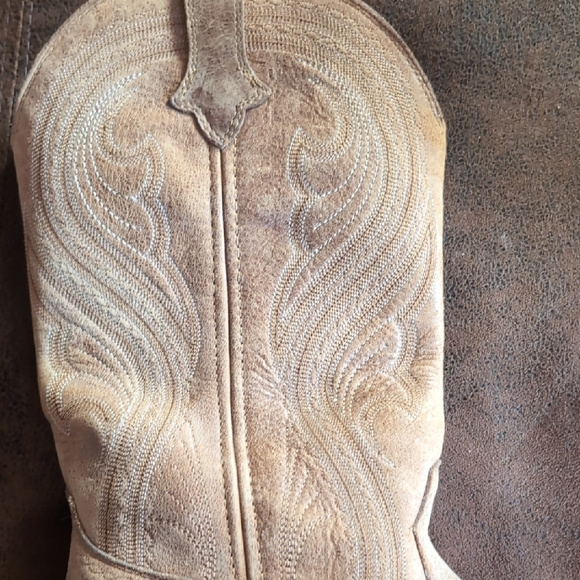 Ariat Brown Leather Western Heeled Boots - Picture 11 of 14